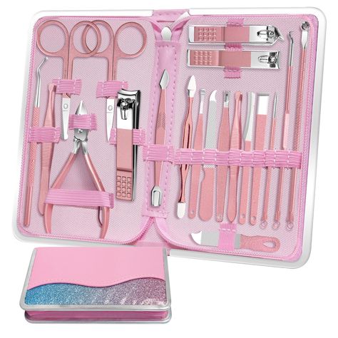 Effortlessly maintain well-groomed nails with our versatile nail clipper set. Complete with precision clippers, scissors, & files, this kit ensures professional results for fingernails & toenails at home.